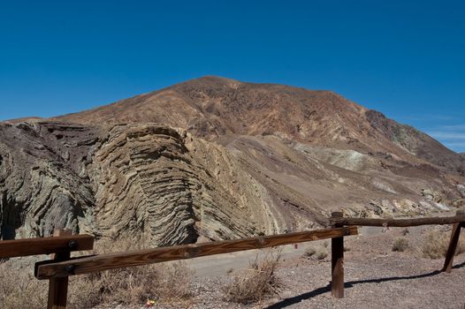 desert landscape near calico ghost town, California, USA