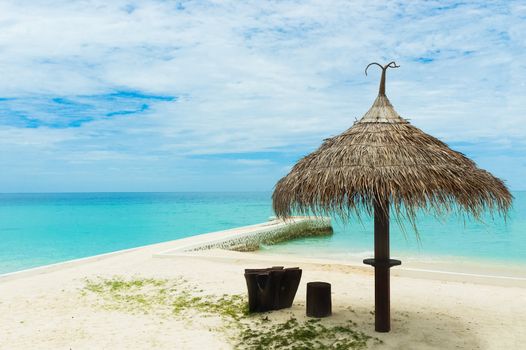 Umbrella on a tropical beach