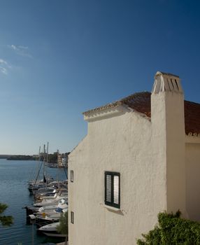 View to Harbor from Balcony of Old Menorca House Outdoors