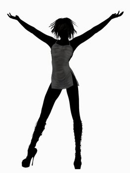 Digital Illustration of a posing Female