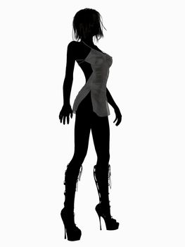 Digital Illustration of a posing Female