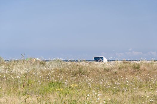 At the Baltic Sea of Howacht in Germany