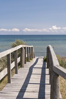 At the Baltic Sea of Howacht in Germany