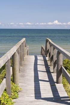 At the Baltic Sea of Howacht in Germany