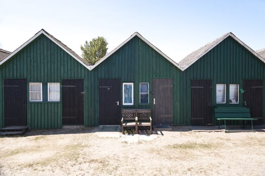 Fishing Huts in Howacht in Germany