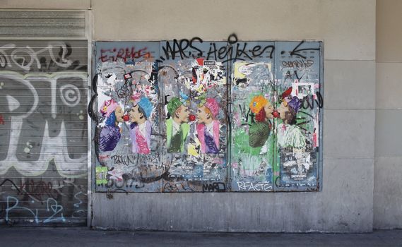 graffiti on wall of abandoned building