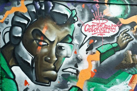 Urban Art - street in Mulhouse - France - monster