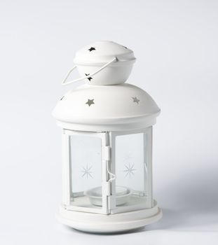 White decorative lantern in the old style