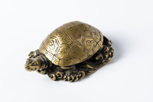 Feng shui golden metal turtle for decoration
