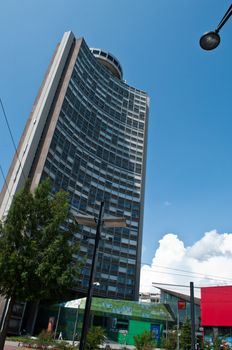 Mulhouse - France - 4 th August 2014 - European tower in Mulhouse