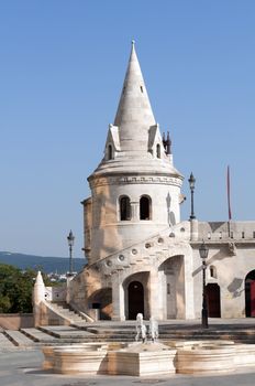 View of the Fisherman���s Bastion in Budapest.