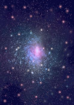 Star field in space a nebulae and a gas congestion. "Elements of this image furnished by NASA".