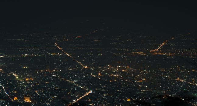 View from top of Doi Suthep. Chiang Mai, Thailand