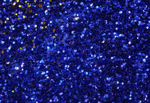 Small blue glitter as a background