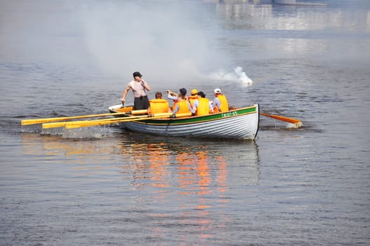 Day of the athlete in Tyumen, 09.08.2014. Festival of water sports