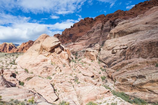  The Red Rock canyon near las vegas , Nevada.