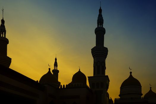 Sunset view from the Grand Mosque in the Philippines