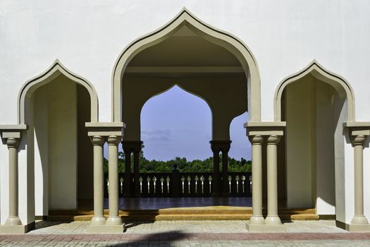 Arcs of new grand mosque in Cotobato, Southern Philippines