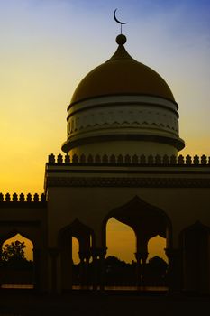 Sunset view from the Grand Mosque in the Philippines