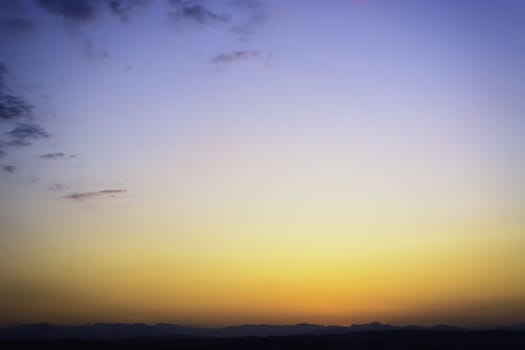 Beautiful daily countryside sunrise scene