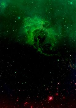 Far being shone nebula and star field against space. "Elements of this image furnished by NASA".