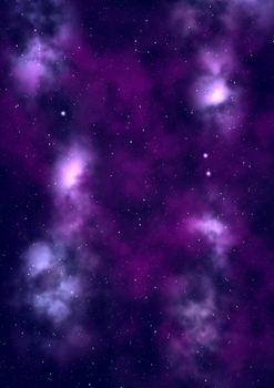 Far being shone nebula and star field against space. "Elements of this image furnished by NASA".