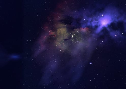 Small part of an infinite star field of space in the Universe.