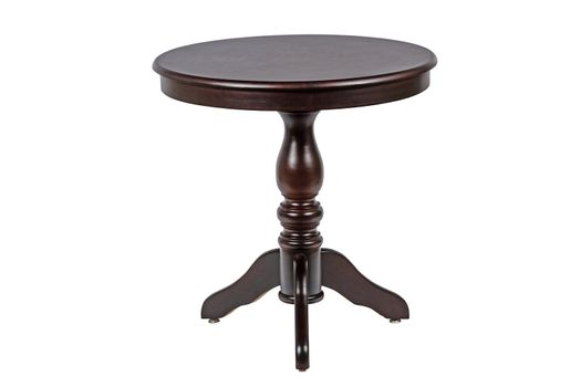 Round table, isolated on white background, with clipping path