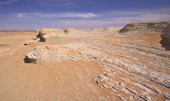White desert near Charga oasis ,Egypt