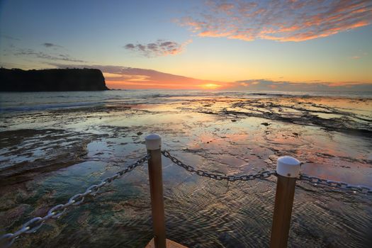 Winter sunrise at Mona Vale Sydney