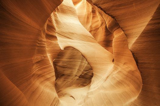 Arch in famous Antelope Canyon, Page, USA