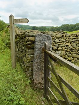 Rural Countryside in the Lake District, England, United Kingdom.