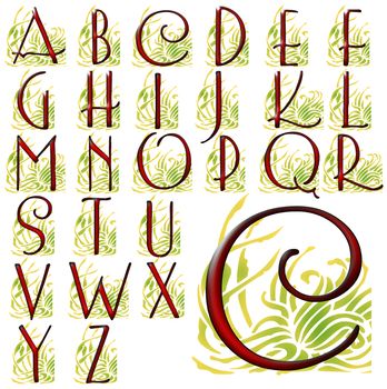 ABC Alphabet vector design