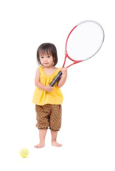 happy childhood concept in the studio isolated on white background