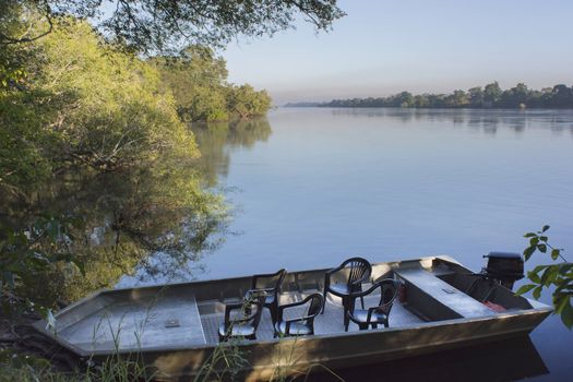 the coast of the river Zambezi