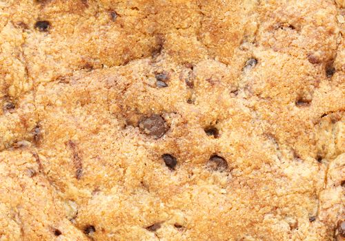 Texture of chocolate chip cookie background