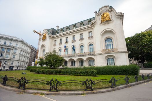 VIENNA, AUSTRIA - AUGUST 4, 2013: French Embassy building in Vienna city, Austria