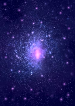 Small part of an infinite star field of space in the Universe. "Elements of this image furnished by NASA".