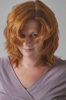 Red hair sexy woman