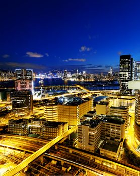 Hong Kong night, Kowloon Kwun Tong