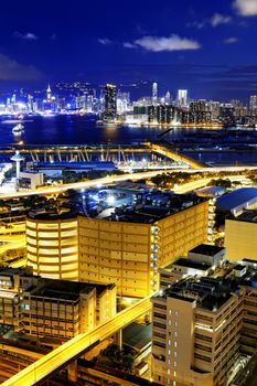 Hong Kong night, Kowloon Kwun Tong
