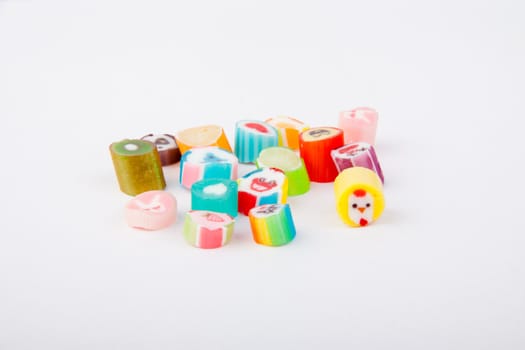 Many kinds of candy shape