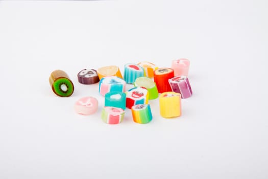 Many kinds of candy shape