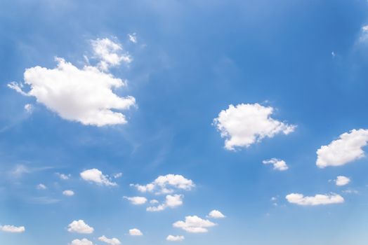 blue sky with cloud closeup