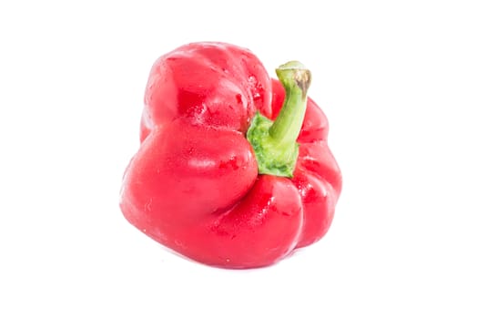 Sweet bell pepper isolated on white background cutout