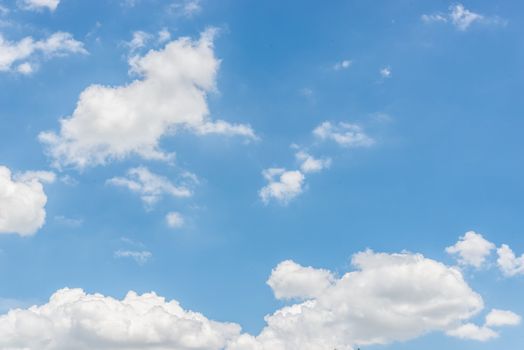 blue sky with cloud closeup