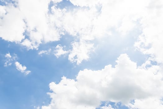 blue sky with cloud closeup