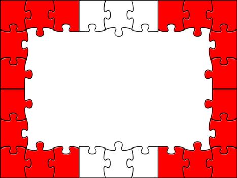 Austrian Jigsaw Representing Empty Space And Copy