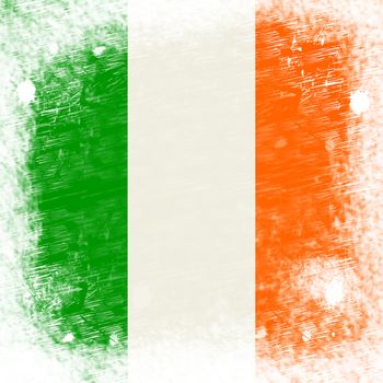 Ireland Flag Representing Text Space And Country