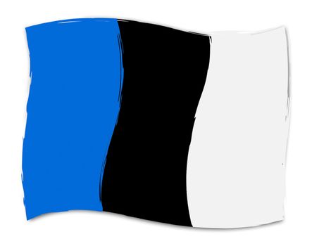 Estonian Flag Indicating Patriotism Nation And National